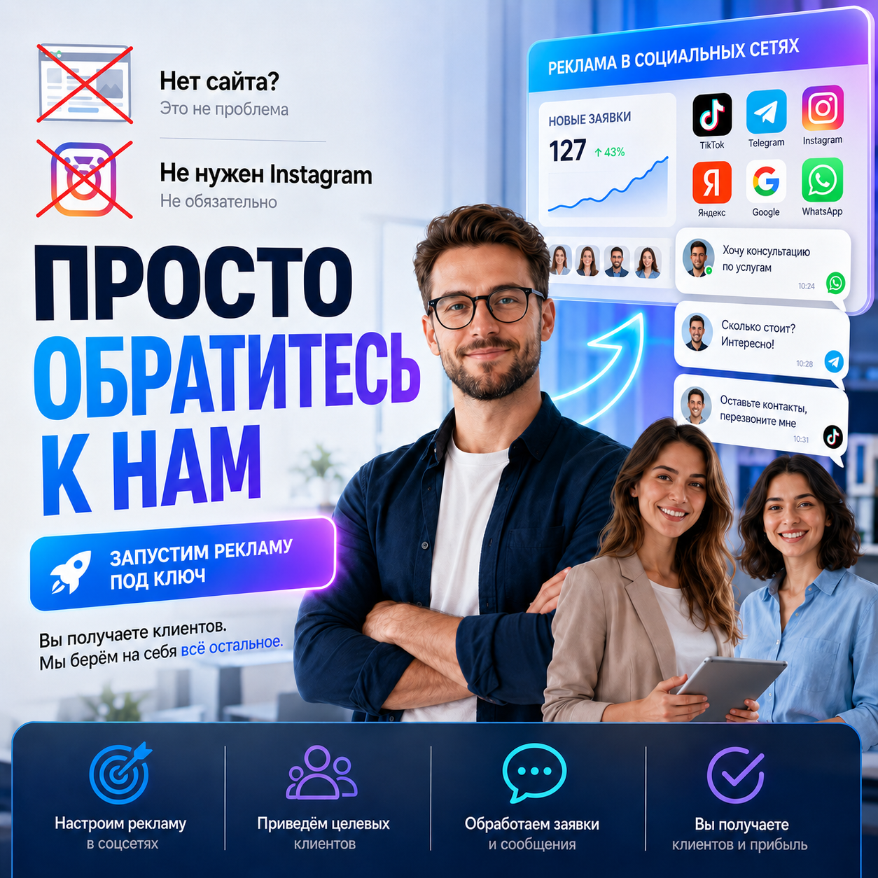 Запуск рекламы под ключ